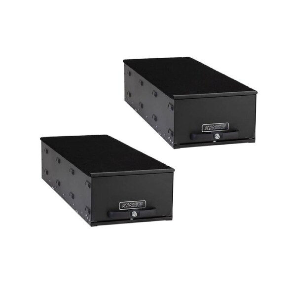 Kings Twin 1300mm Drawer - Modular Design - Heavy Duty Frame - Black Finish