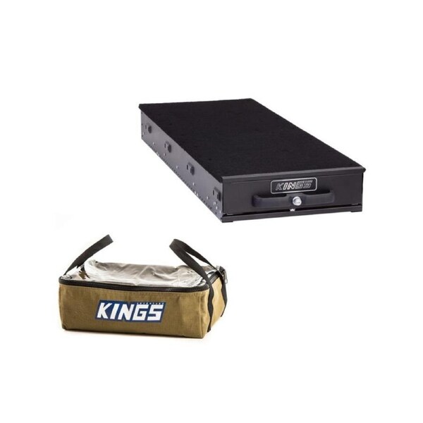 Kings 1300mm Slim Drawer -ute rear drawer+ Clear Top Canvas Bag