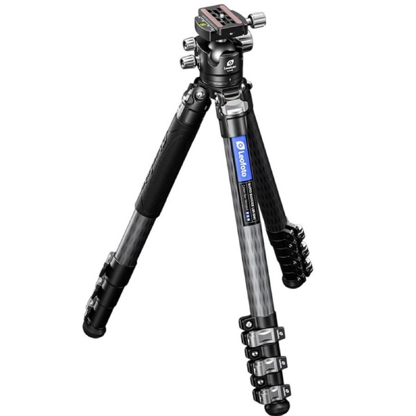 Leofoto LSR-324C Ranger Rapid Series Lever Release 4 Section Carbon Fibre Tripod with LH-40