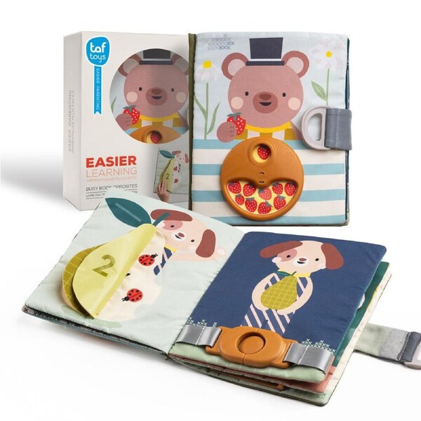 Taf Toys Fantasy Busy Book Soft Activity Book with Textures Kids/Children 18m+