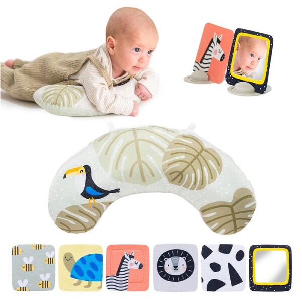 Taf Toys Tummy Time Set Sensory Mat and Pillow Combo Babies/Infants 0m+