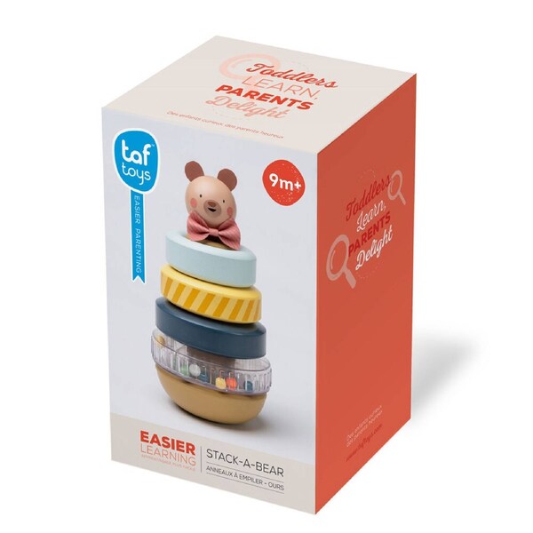Taf Toys Stack-a-Bear Soft Stacking Toy for Fine Motor Play Toddlers 9m+