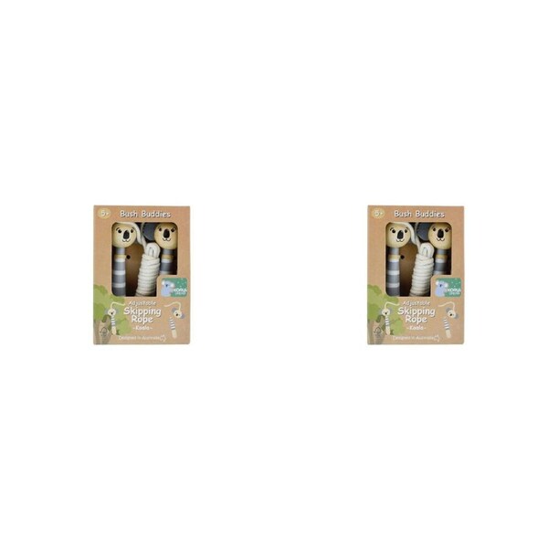 2PK Koala Dream Bush Buddies Koala Wooden Skipping Rope Kids/Children 5y+