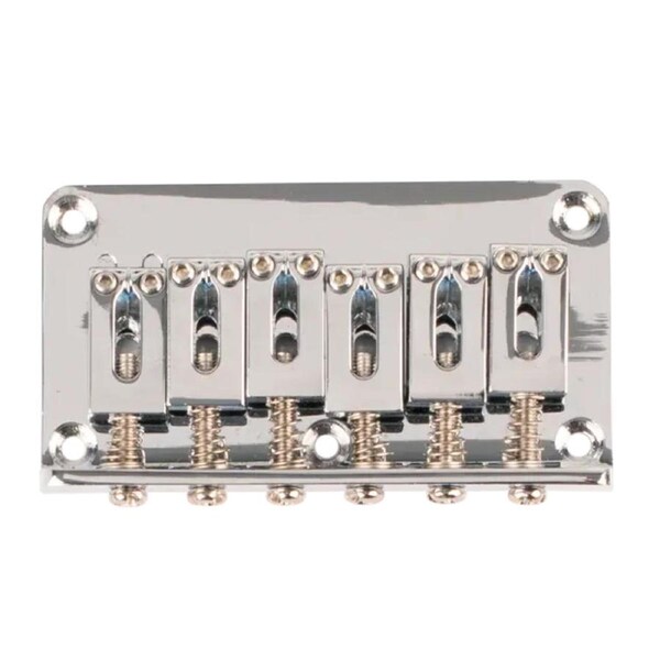 Eagle Non Tremolo Chrome Bridge 5-Screw Mount 10.8mm String Pitch