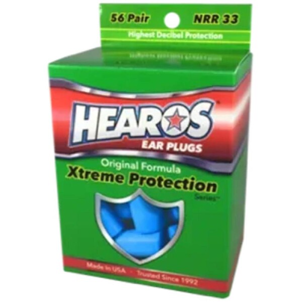 Hearos Xtreme Prot - 56PR Foam Ear Plugs, 33dB Noise Reduction, 56 Pairs