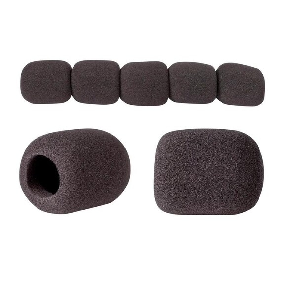 CPK Bag of 5 Mic Windshields - Black