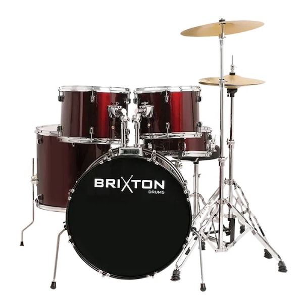 Brixton 20 Inch FUSN Package - Wine Red Fusion Drum Kit