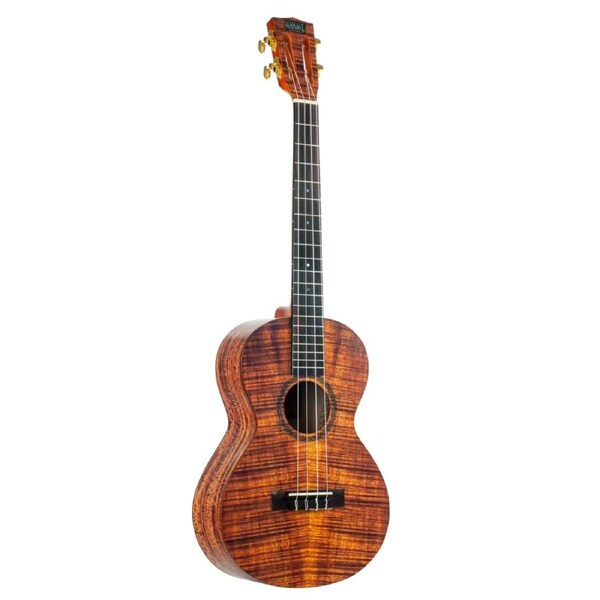 Mahalo Artist Elite Baritone Ukulele Flame Koa Finish