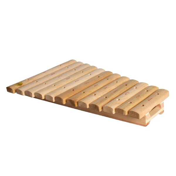 Mano Percussion 12-Note Xylophone with Wooden Frame and Beaters