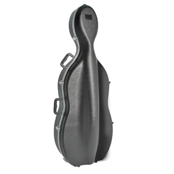 V-Case TV044 3/4-4/4 Size Cello Case with Wheels, Black