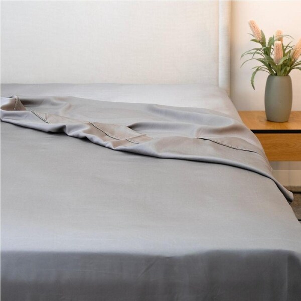 Protect-A-Bed Signature Tencel Flat Sheet - Charcoal - Single