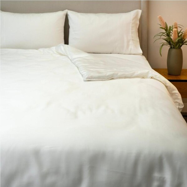 Protect-A-Bed Signature Tencel Quilt Cover Set - White - King