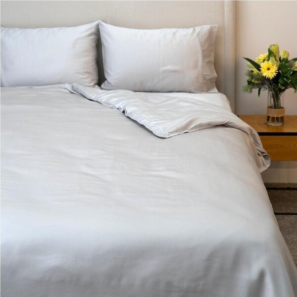 Protect-A-Bed Signature Tencel Quilt Cover Set - Silver - Double