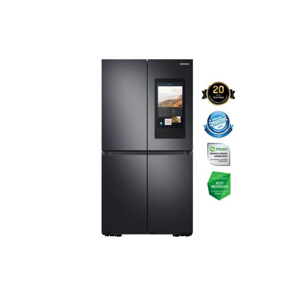 Samsung Family Hub™ French Door Smart Refrigerator with Autofill Infuser Water Jug (640L, Black)