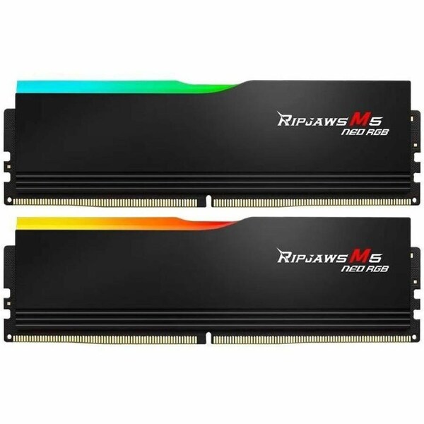 G.SKILL Ripjaws M5 Neo RGB RAM Module for Computer, Motherboard - 32 GB (2x16 GB) - RGB - DDR5-6400/PC5-51200 DDR5 SDRAM - 6400 MHz - CL13 - 1.40 V -
