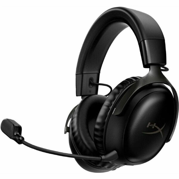 HyperX Cloud III Wireless On-ear, Over-the-ear Stereo Gaming Headset - Black - Binaural - Circumaural - 2000 cm - 64 Ohm - 10 Hz to 21 kHz - Electret