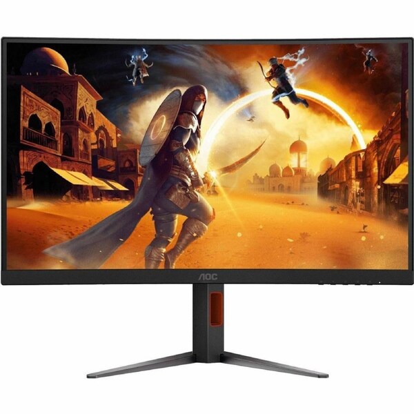 AOC C27G4Z 27" Class Full HD Curved Screen Gaming LED Monitor - 16:9 - Black, Red - 27" Viewable - Fast Vertical Alignment (VA) - LED Backlight - x -