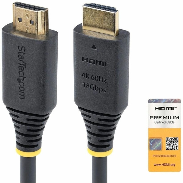 StarTech.com 3 m HDMI A/V Cable - 1 - Cable for Audio/Video Device, TV, Workstation - First End: 1 x HDMI 2.0 Digital Audio/Video - Male - Second 1 x