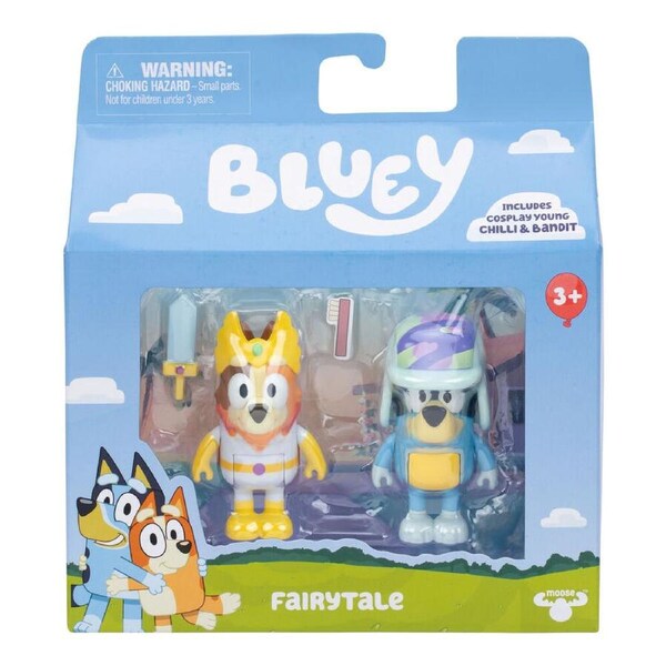 Bluey Fairytale Figurines 2 Pack From Moose Toys