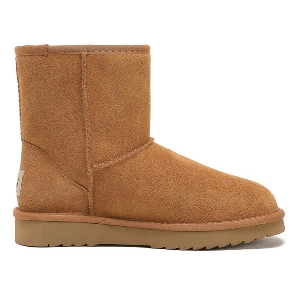 Yellow Earth Unisex Genuine Australian Sheepskin Short Ugg Boots Chestnut (US M10/W11)