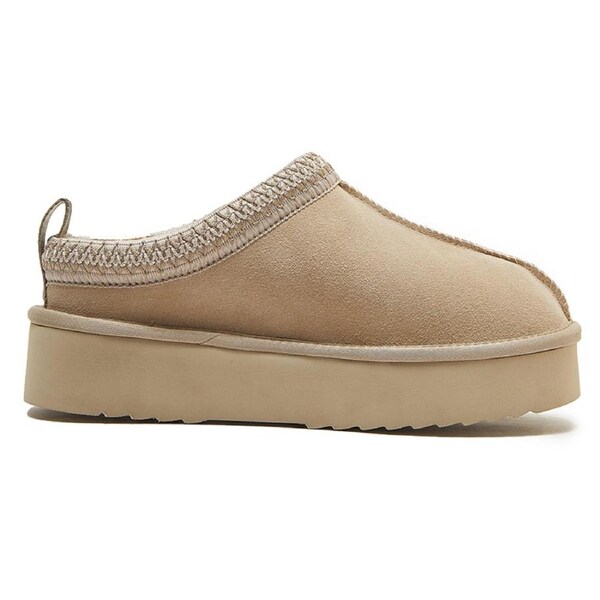 Yellow Earth Women's Cooper Platform Sole Ugg Slippers Mustard Seed (Women's US 7)