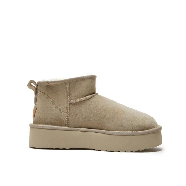 Yellow Earth Women's Classic Ultra Mini Platform Ugg Boots Mustard Seed (US W7)