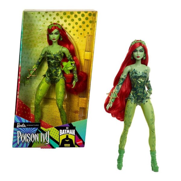 Mattel Barbie Signature Batman 85th Poison Ivy Action Figure Doll 29cm Green