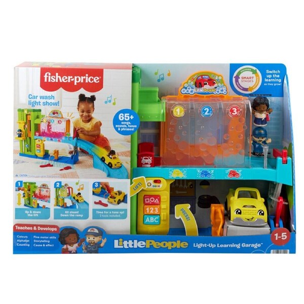 Mattel Fisher Price Little People Light-Up Car Garage Toy Kids/Toddler 1y+