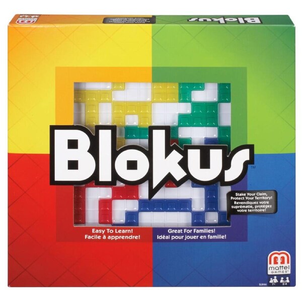 Mattel Blokus Classic Educational Strategy Board Game 26.7cm Kids/Family 7y+