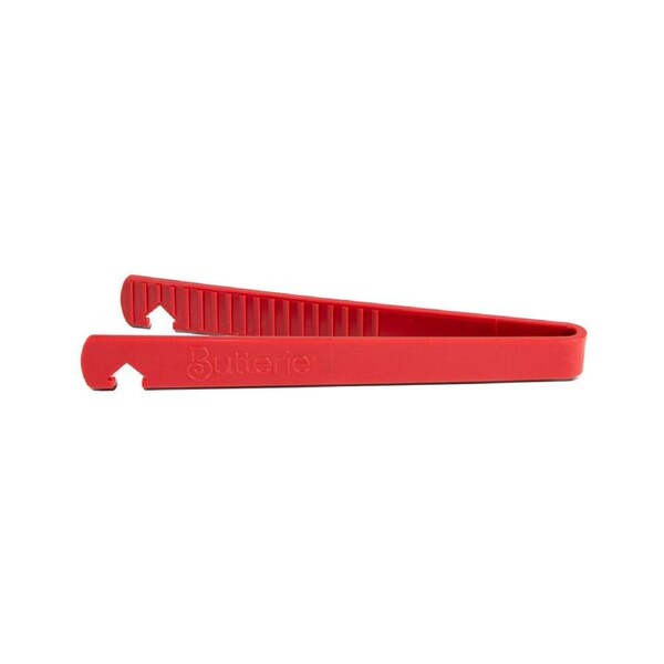 Butterie Plastic Toaster Compact Heat Resistant Kitchen Tongs 24x8.7cm Red
