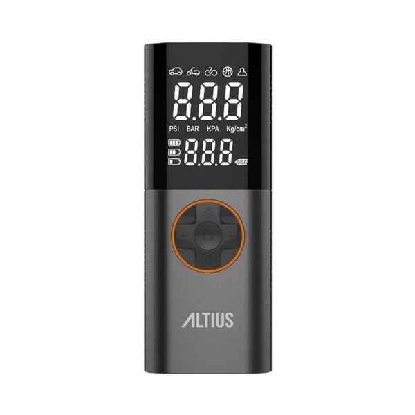 Altius Multipurpose Digital Portable Tyre Pump Inflator 150psi 30x54cm Black