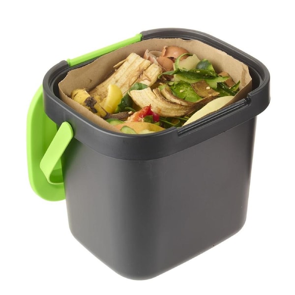 7L Compost Caddy with 10 Paper Bags