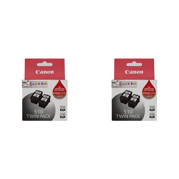 2PK Canon Pixma PG510 Ink Printer Cartridge Twin Pack 220 Page Yield Black