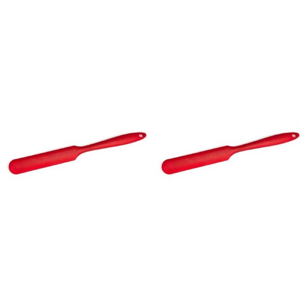 2PK Butterie Silicone Spatula Flexible Non-Stick Kitchen Tool 24.1x2.5cm Red