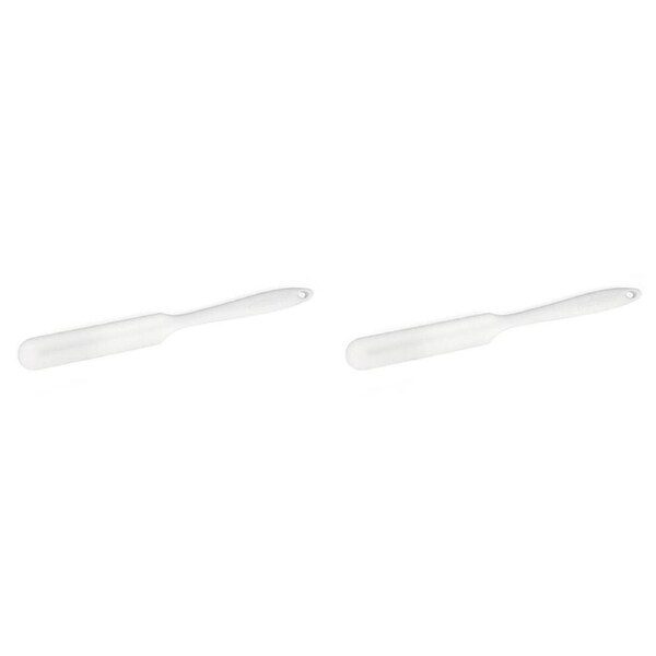 2PK Butterie Silicone Spatula Flexible Non-Stick Kitchen Tool 24.1x2.5cm White