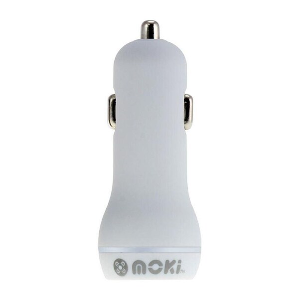 Moki Dual USB Car Charger Wh