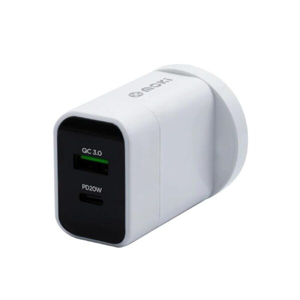 Moki PD & QC USB-A/C Wall Charger 20W