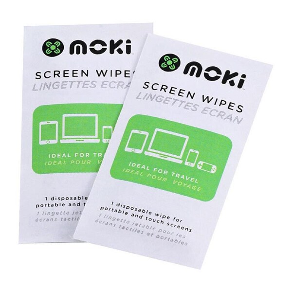 ACCFM10 10pc Moki Disposable Antistatic Alcohol Free Laptop Computer Screen Wipes