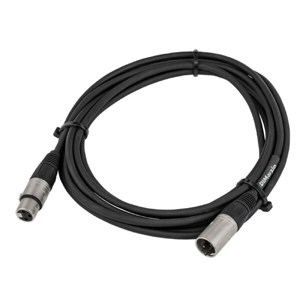 Dimarzio 15 FT Neutrik XLR to XLR Black Microphone Cable