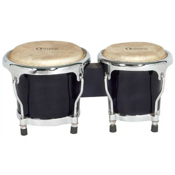 Mano Percussion MP560BK 4/5 Inch Junior Tunable Bongos Black