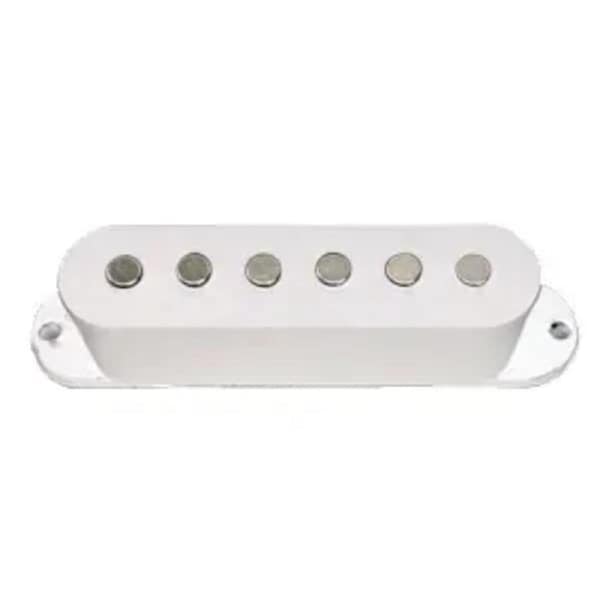 Dr Parts Single Coil Pickup - White, Ceramic Magnet