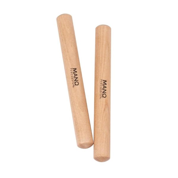 Mano Percussion 08 Inch Claves Natural Satin Finish