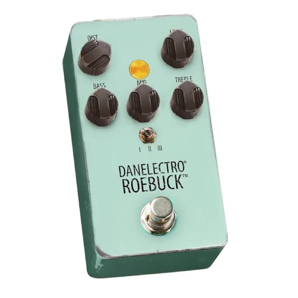 Danelectro Roebuck Distortion Guitar Pedal with Dual Clipping Options