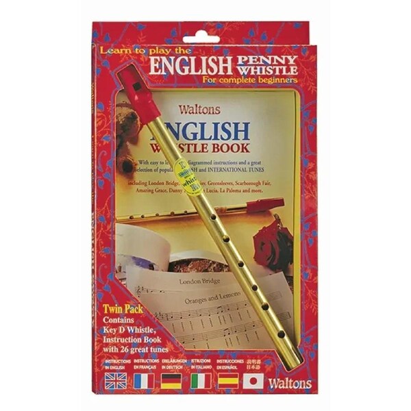 Waltons D English Penny Whistle with Instruction Book - WAS WM1538