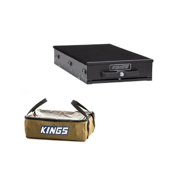 Kings 900mm Slim Drawer -ute rear drawer + Clear Top Canvas Bag