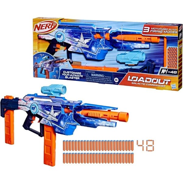 Nerf Loadout Galactic Commander Blaster and 48 N1 Darts