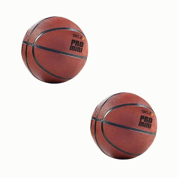 2PK SKLZ Pro Mini Hoop Indoor/Outdoor Kids Sports Basketball 5" Rubber Ball