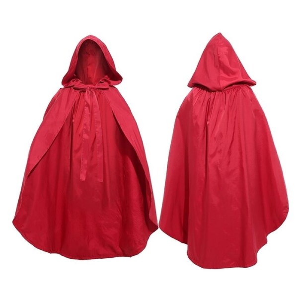 Women's Little Red Riding Hood Cape Red Cape Halloween Oktoberfest Fairytale Book Week