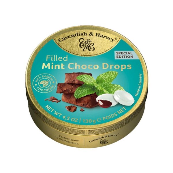 Cavendish & Harvey Filled Mint Choco Drops 130gm