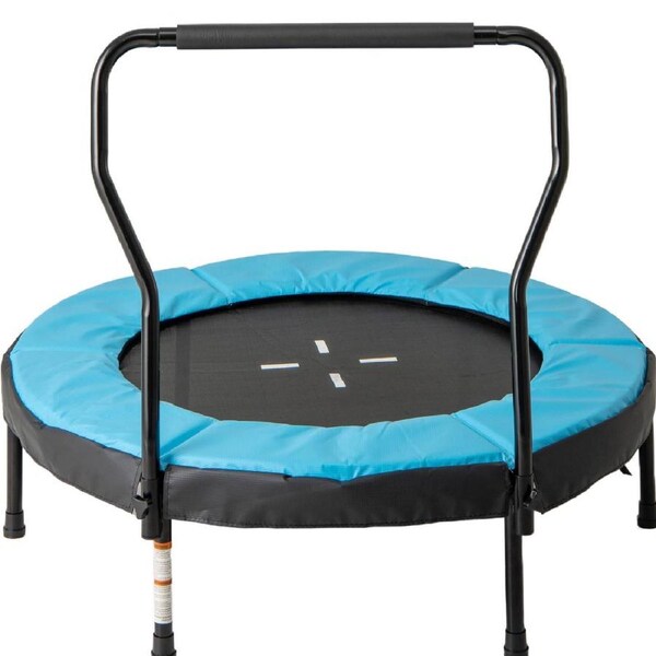Babyjoy Indoor/Outdoor Fitness Trampoline for Kids w/Safety Pad Home Workout Equipment Blue